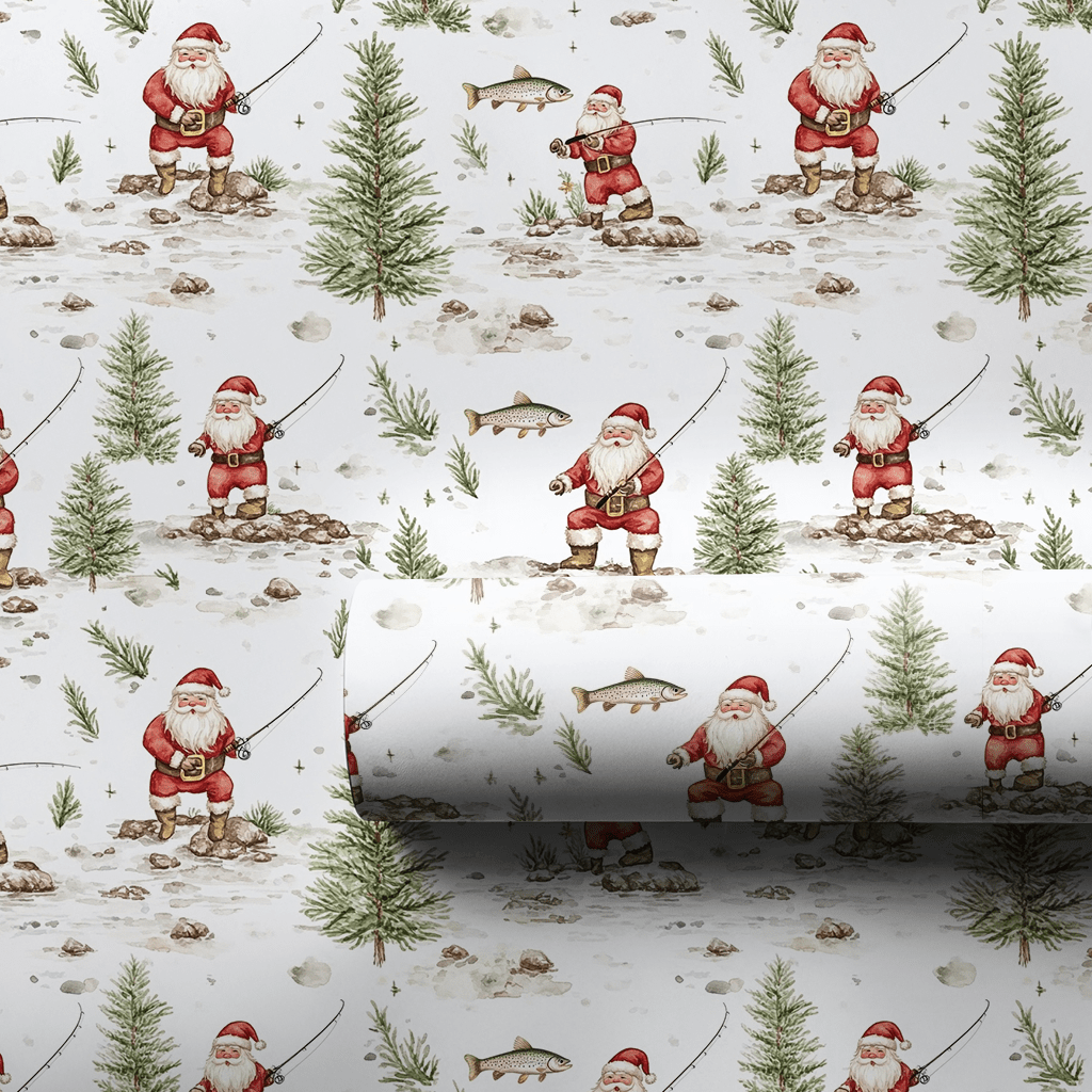 Flyin with Santa - Wrapping Paper - Aspen & Arlo