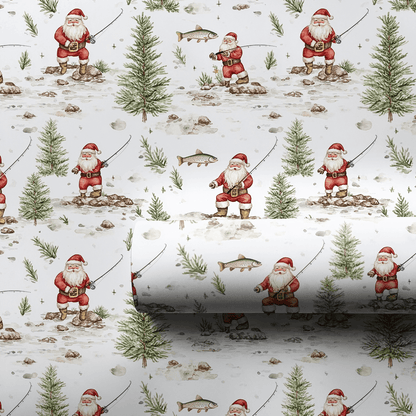 Flyin with Santa - Wrapping Paper - Aspen & Arlo