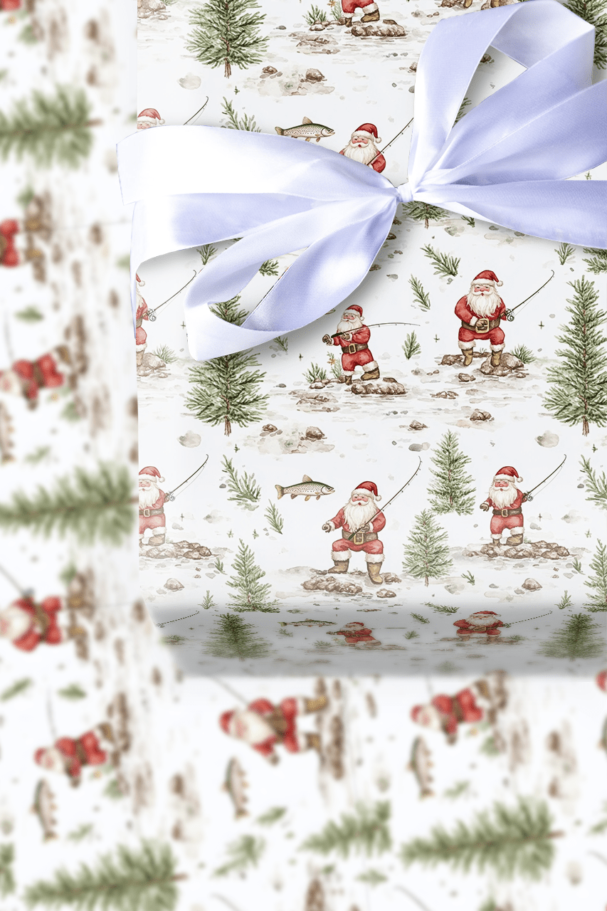 Flyin with Santa - Wrapping Paper - Aspen & Arlo