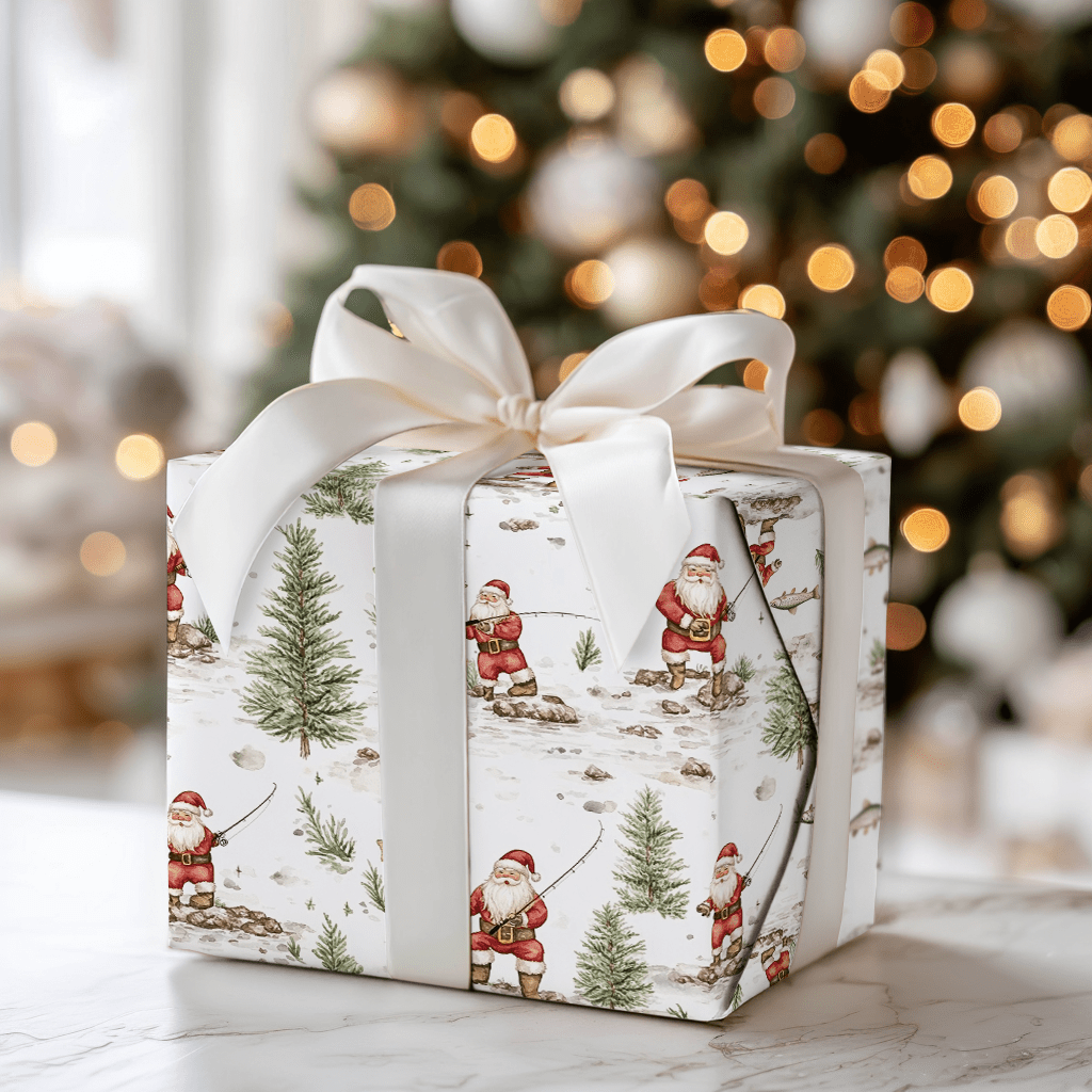 Flyin with Santa - Wrapping Paper - Aspen & Arlo