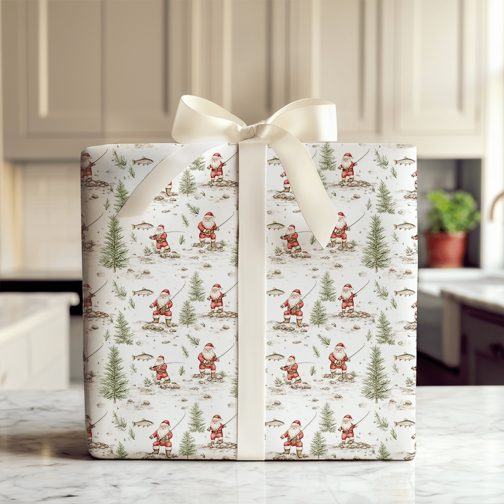 Flyin with Santa - Wrapping Paper - Aspen & Arlo
