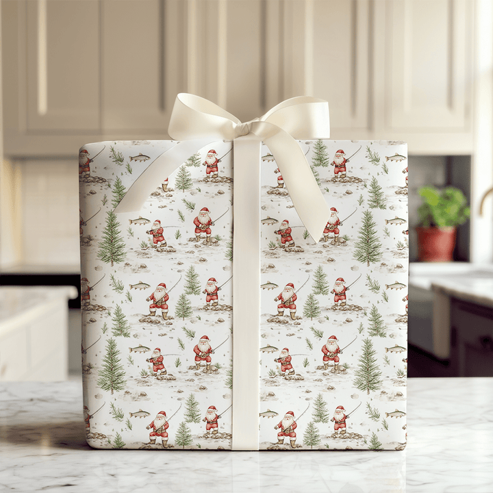Flyin with Santa - Wrapping Paper - Aspen & Arlo