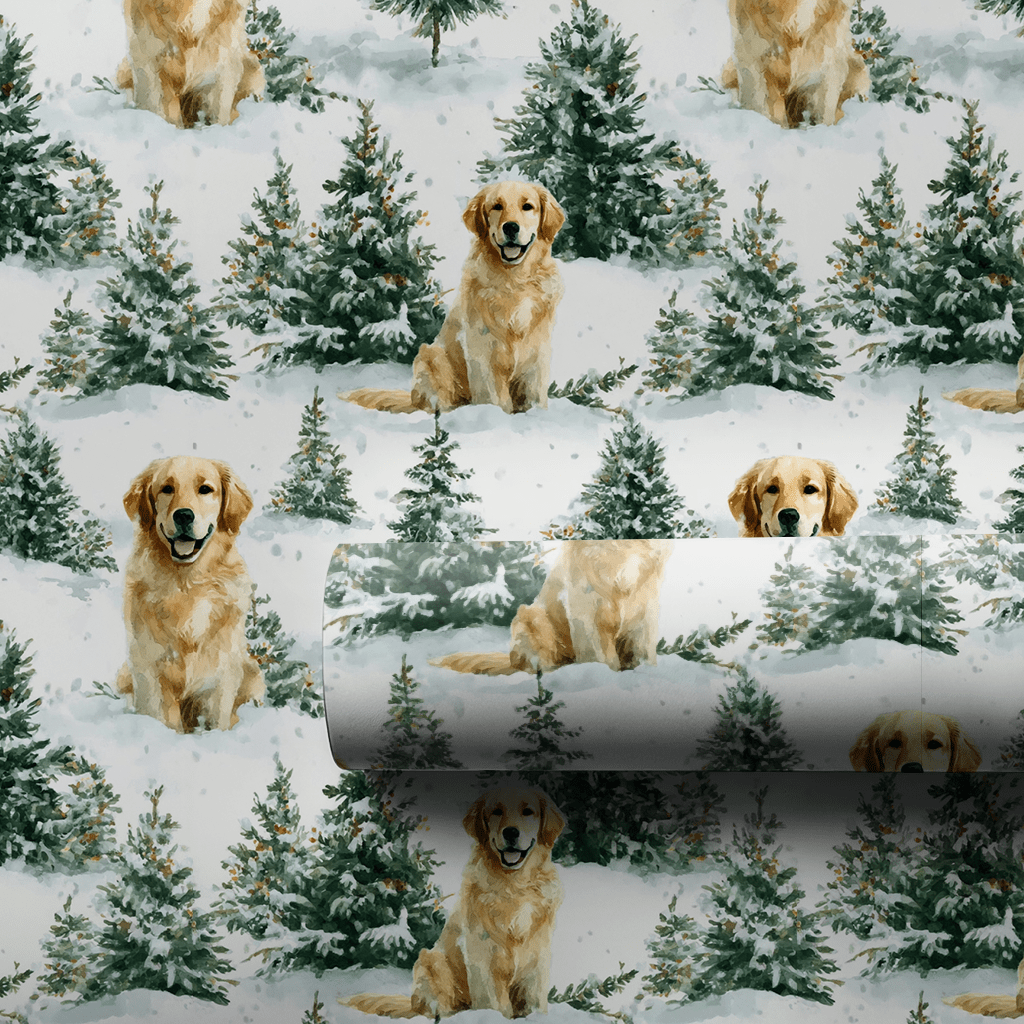Woofs and White Pines - Wrapping Paper - Aspen & Arlo