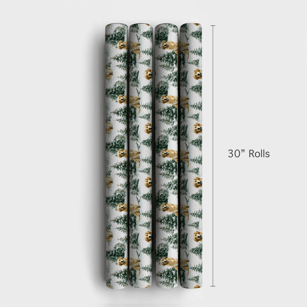 Woofs and White Pines - Wrapping Paper - Aspen & Arlo