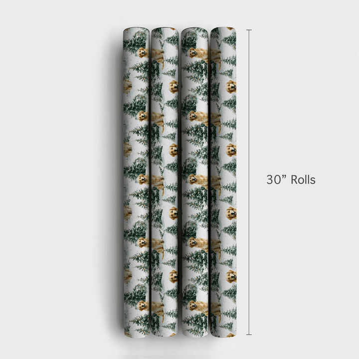 Woofs and White Pines - Wrapping Paper - Aspen & Arlo