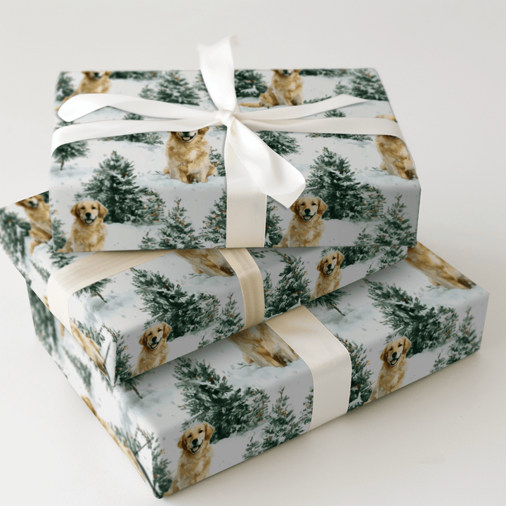 Woofs and White Pines - Wrapping Paper - Aspen & Arlo
