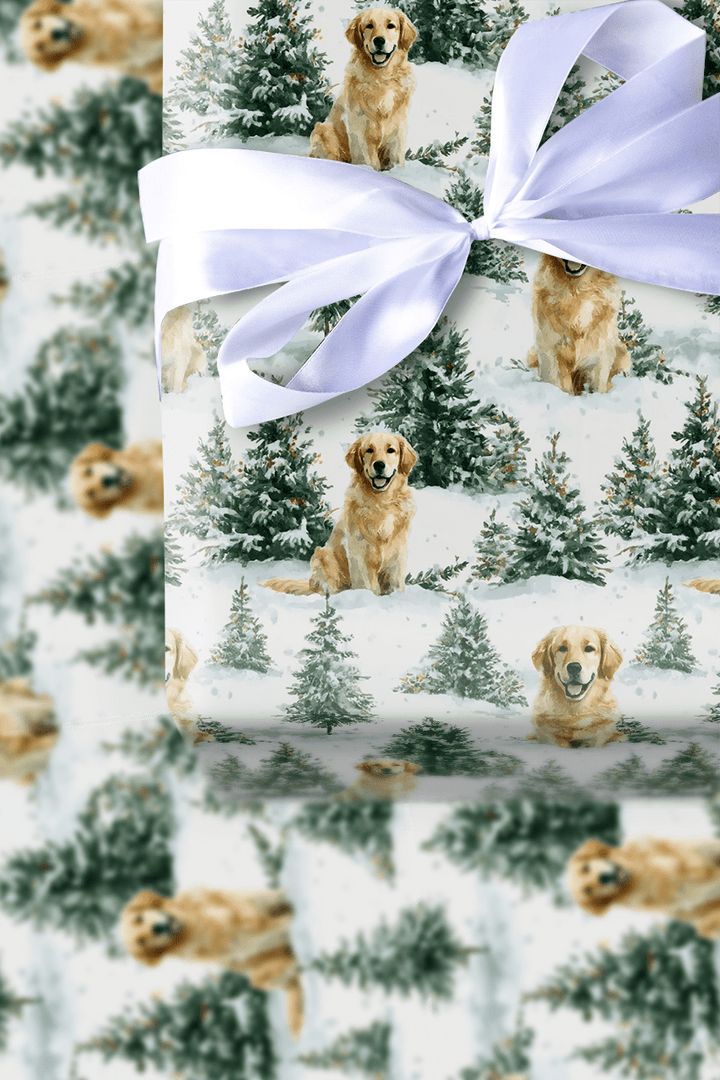 Woofs and White Pines - Wrapping Paper - Aspen & Arlo