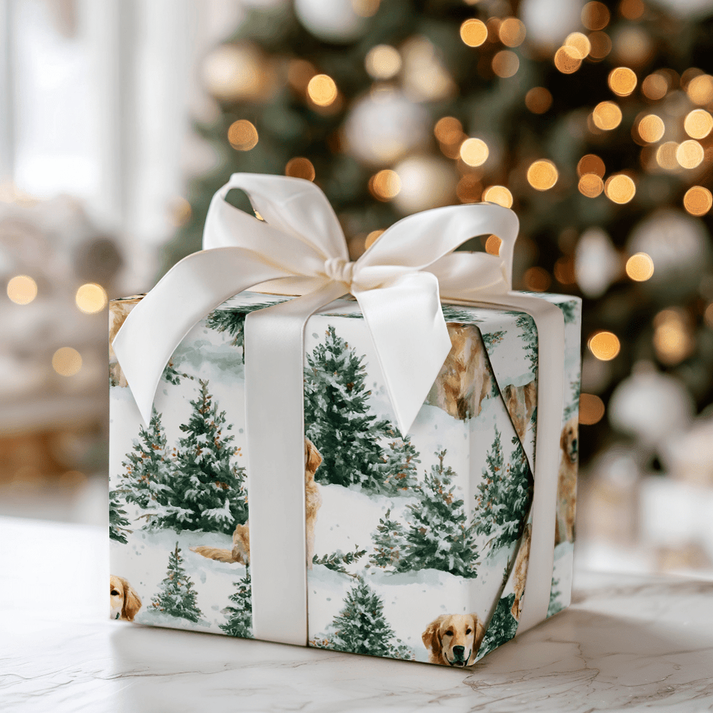 Woofs and White Pines - Wrapping Paper - Aspen & Arlo