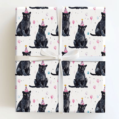 Velvet Paw Party - Wrapping Paper - Aspen & Arlo