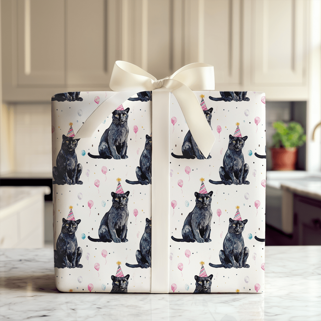 Velvet Paw Party - Wrapping Paper - Aspen & Arlo