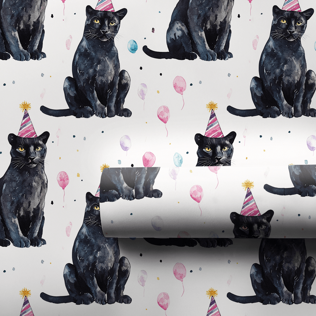 Velvet Paw Party - Wrapping Paper - Aspen & Arlo