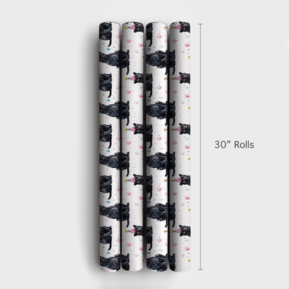 Velvet Paw Party - Wrapping Paper - Aspen & Arlo