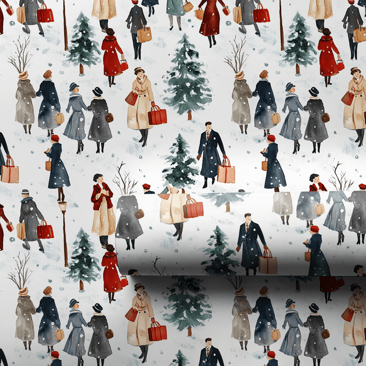 1940 Shopping Spree - Wrapping Paper - Aspen & Arlo