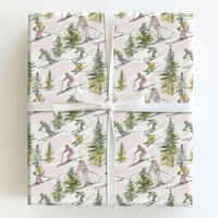After Lunch Ski - Wrapping Paper - Aspen & Arlo