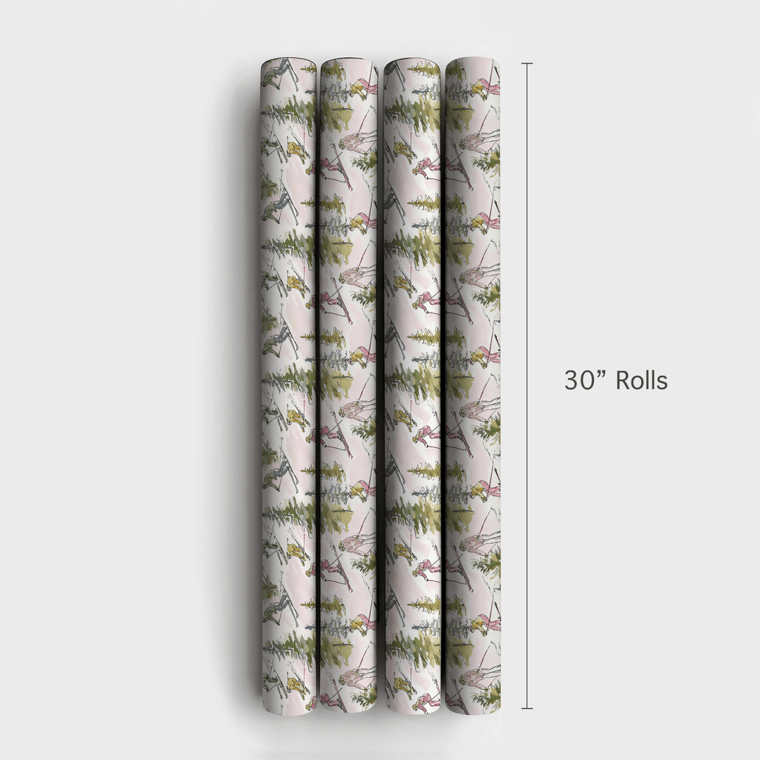 After Lunch Ski - Wrapping Paper - Aspen & Arlo