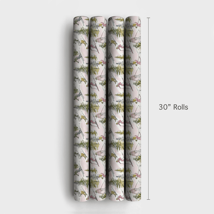 After Lunch Ski - Wrapping Paper - Aspen & Arlo