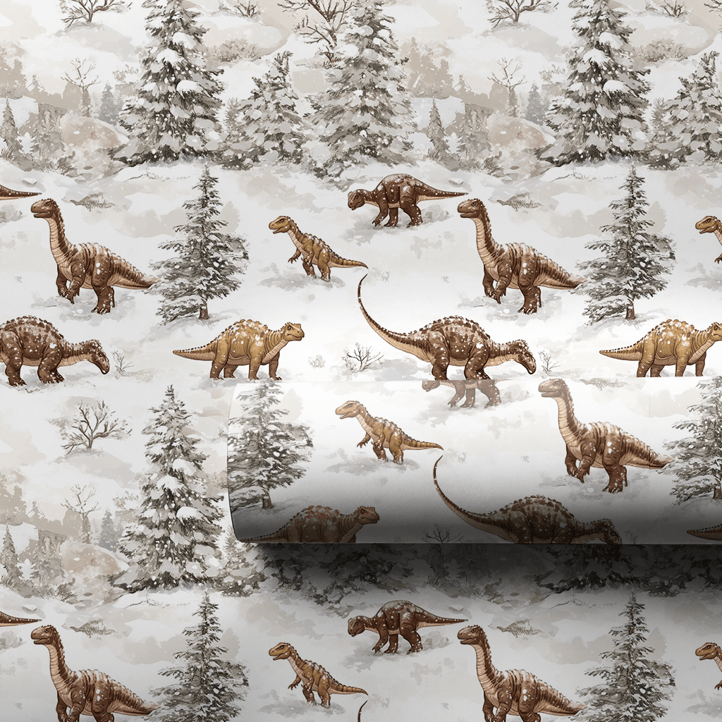 Frosted Fossils - Wrapping Paper - Aspen & Arlo