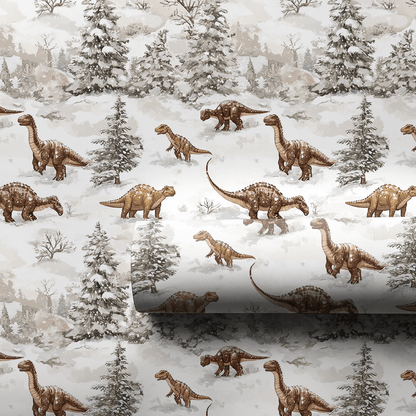 Frosted Fossils - Wrapping Paper - Aspen & Arlo