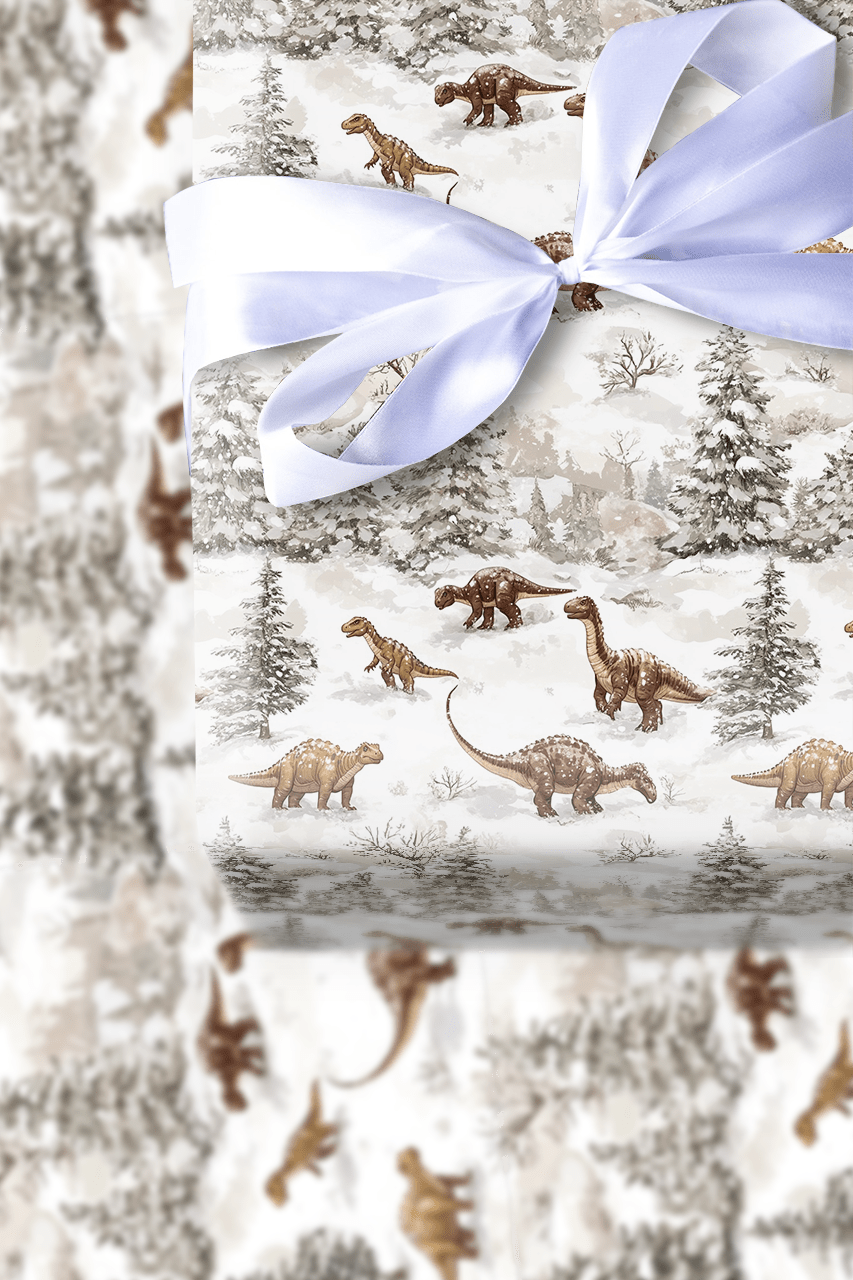 Frosted Fossils - Wrapping Paper - Aspen & Arlo