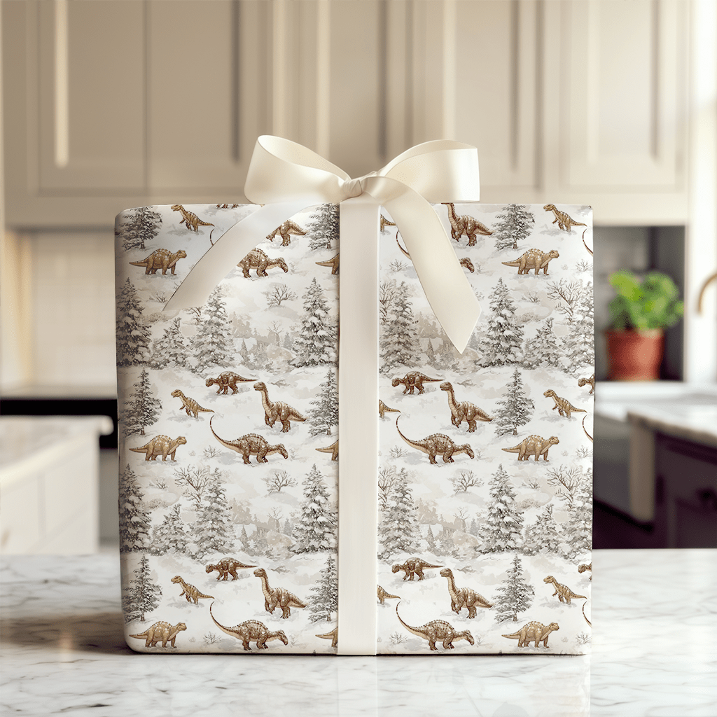 Frosted Fossils - Wrapping Paper - Aspen & Arlo