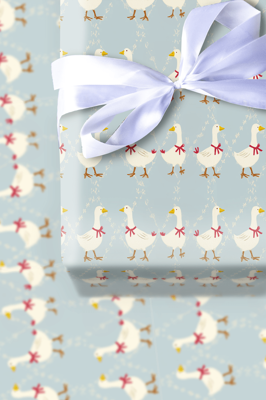 Jingle Goose - Wrapping Paper - Aspen & Arlo