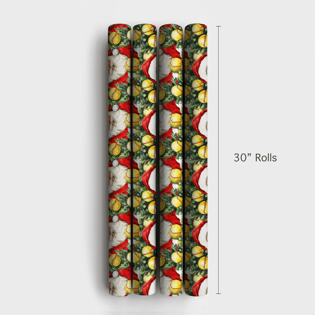Sleighing the Pitch - Wrapping Paper - Aspen & Arlo