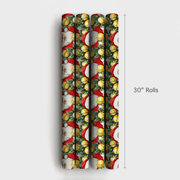 Sleighing the Pitch - Wrapping Paper - Aspen & Arlo