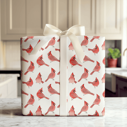 Red Bird Rally - Wrapping Paper - Aspen & Arlo