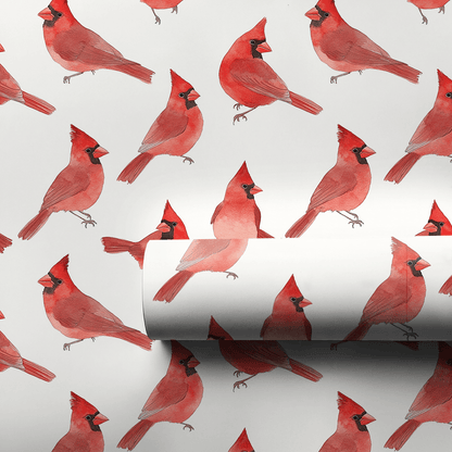 Red Bird Rally - Wrapping Paper - Aspen & Arlo