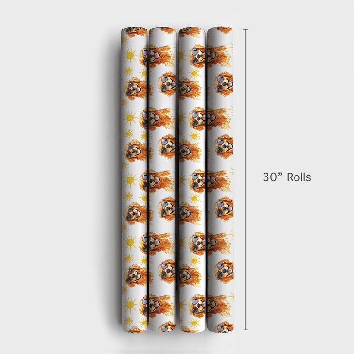 Sunny Day with the Red Goldens - Wrapping Paper - Aspen & Arlo