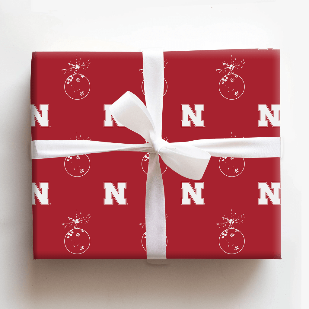 Nebraska Ornament - Wrapping Paper - Aspen & Arlo