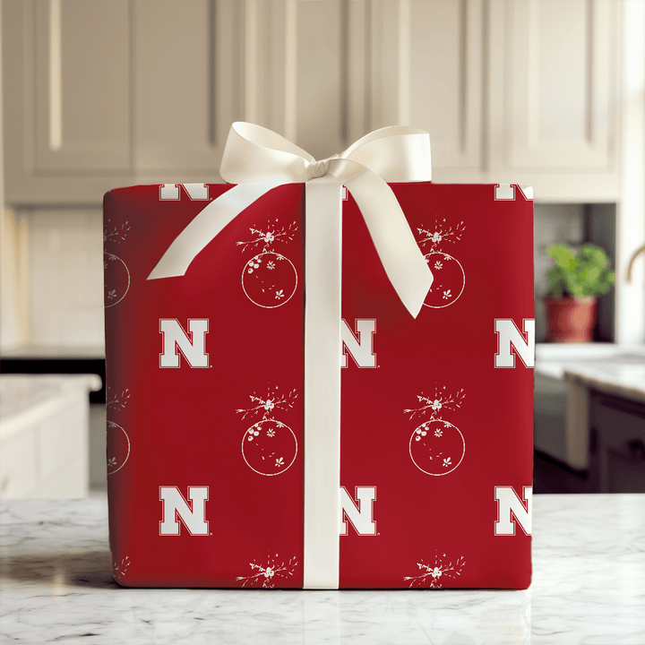 Nebraska Ornament - Wrapping Paper - Aspen & Arlo