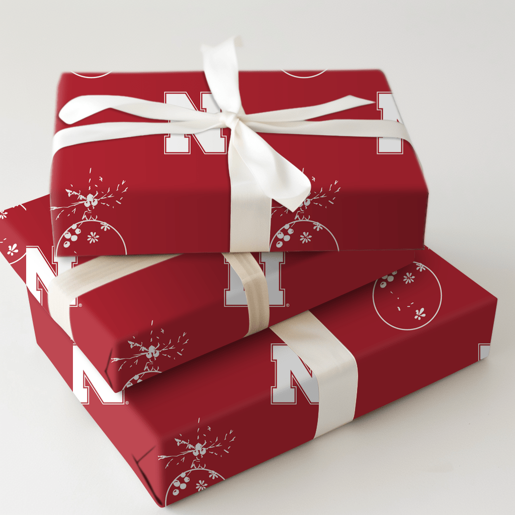 Nebraska Ornament - Wrapping Paper - Aspen & Arlo