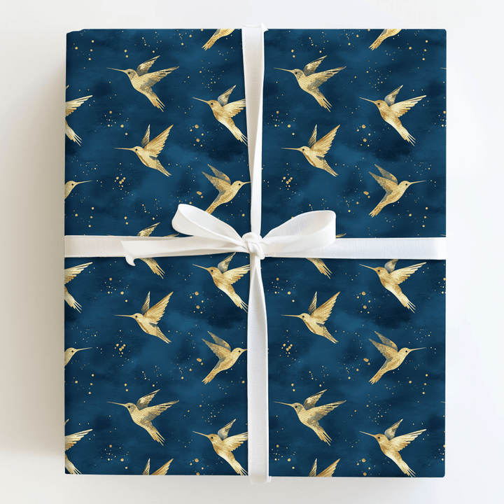 Humming Blue - Wrapping Paper - Aspen & Arlo