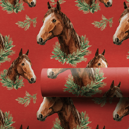 Yuletide Pony - Wrapping Paper - Aspen & Arlo