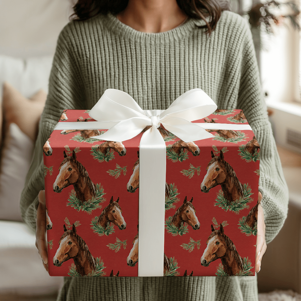 Yuletide Pony - Wrapping Paper - Aspen & Arlo