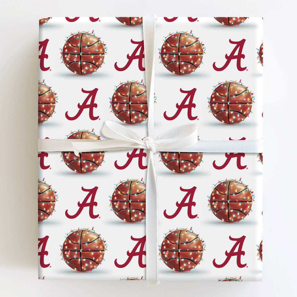 Crimson Court Glow - Wrapping Paper - Aspen & Arlo