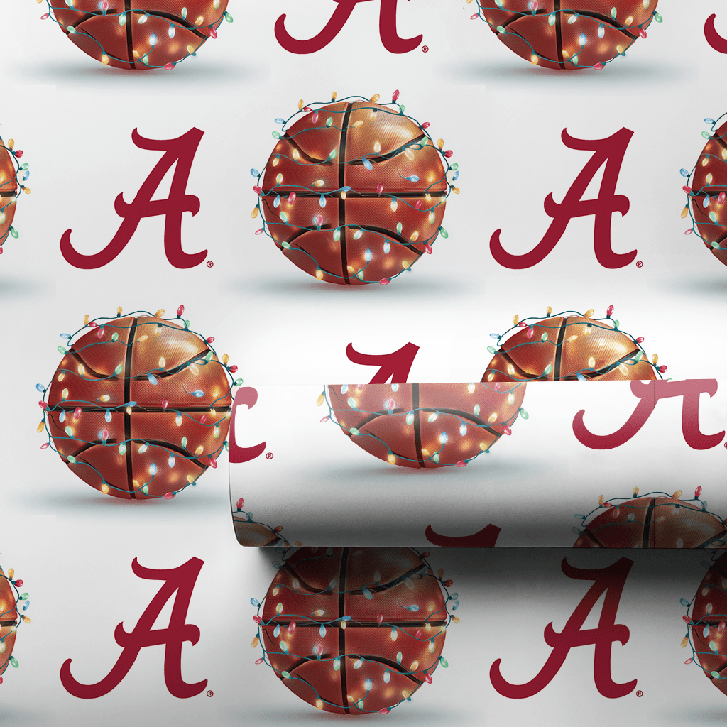 Crimson Court Glow - Wrapping Paper - Aspen & Arlo