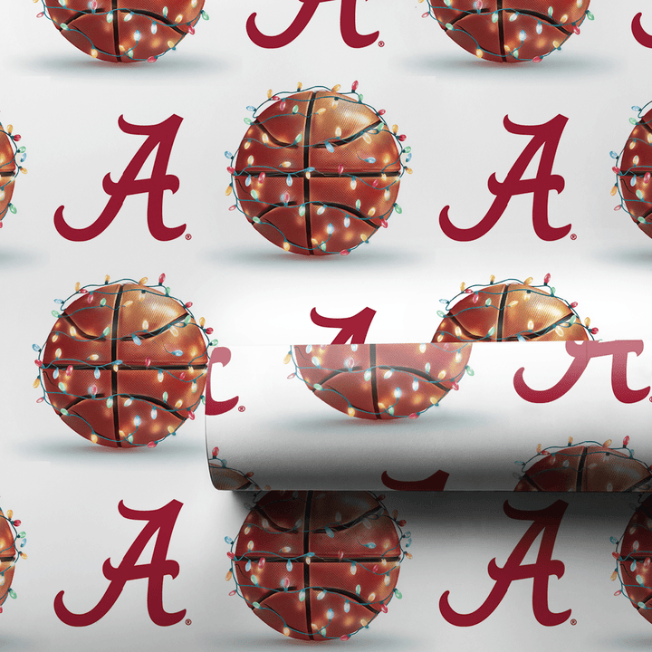 Crimson Court Glow - Wrapping Paper - Aspen & Arlo