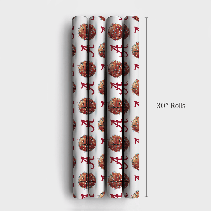 Crimson Court Glow - Wrapping Paper - Aspen & Arlo