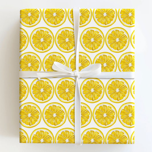 Slice of Lemon - Wrapping Paper - Aspen & Arlo