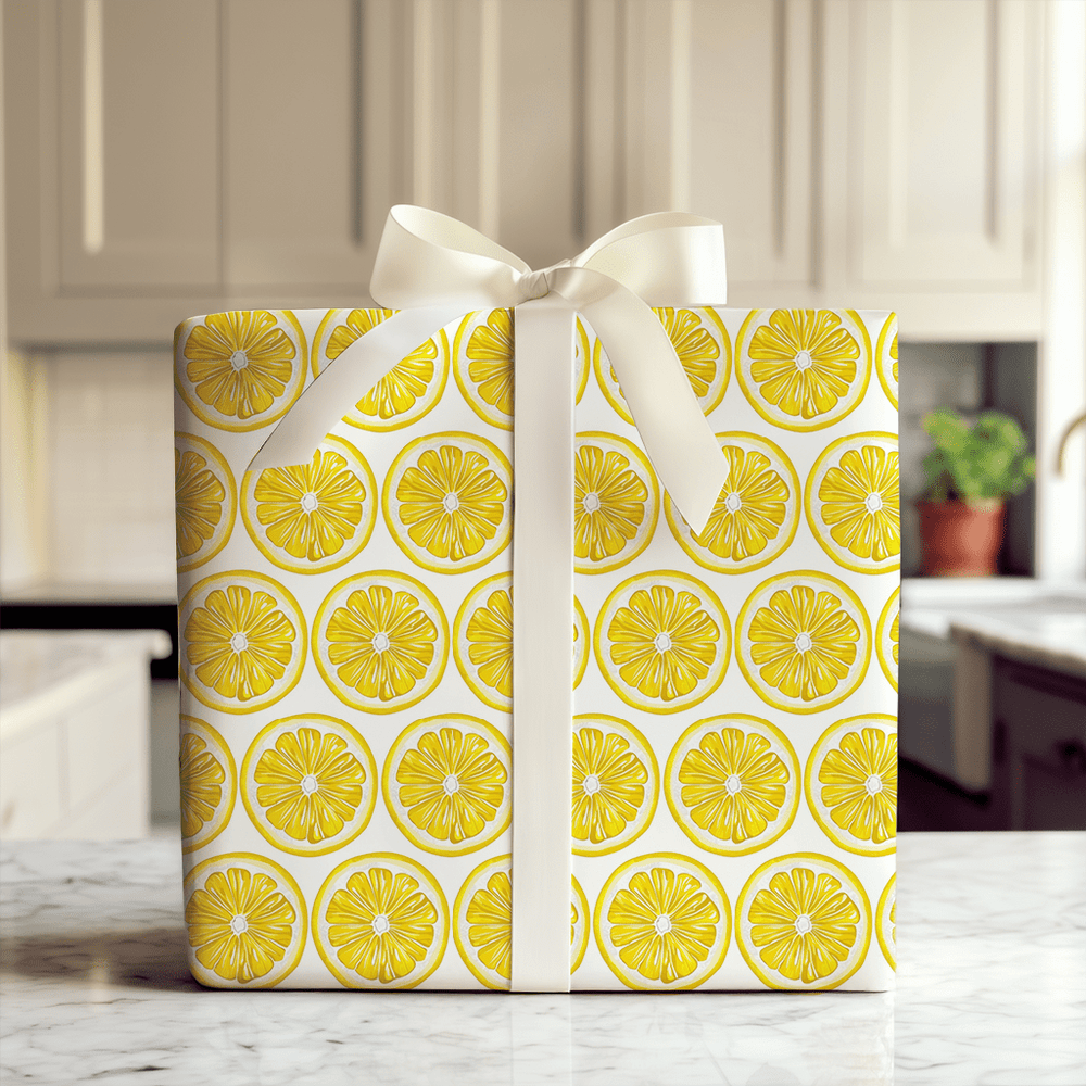 Slice of Lemon - Wrapping Paper - Aspen & Arlo