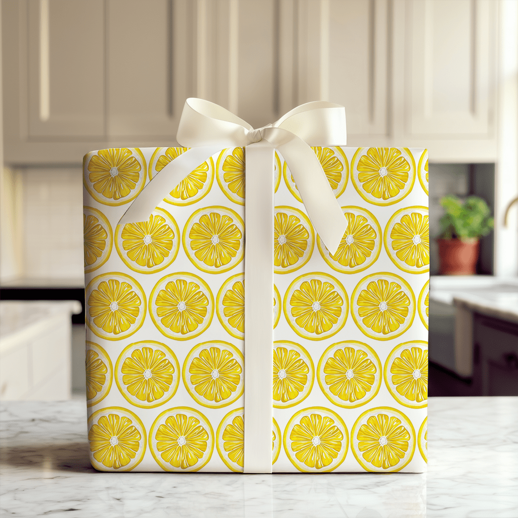 Slice of Lemon - Wrapping Paper - Aspen & Arlo
