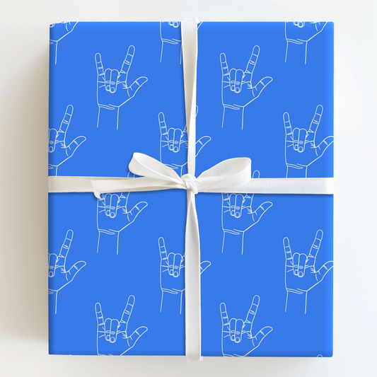 Love is Blue - Wrapping Paper - Aspen & Arlo