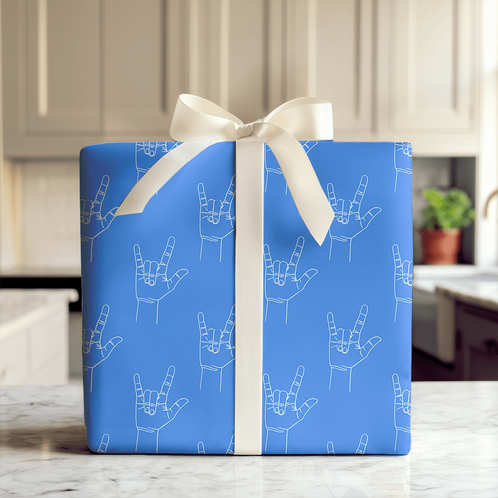 Love is Blue - Wrapping Paper - Aspen & Arlo