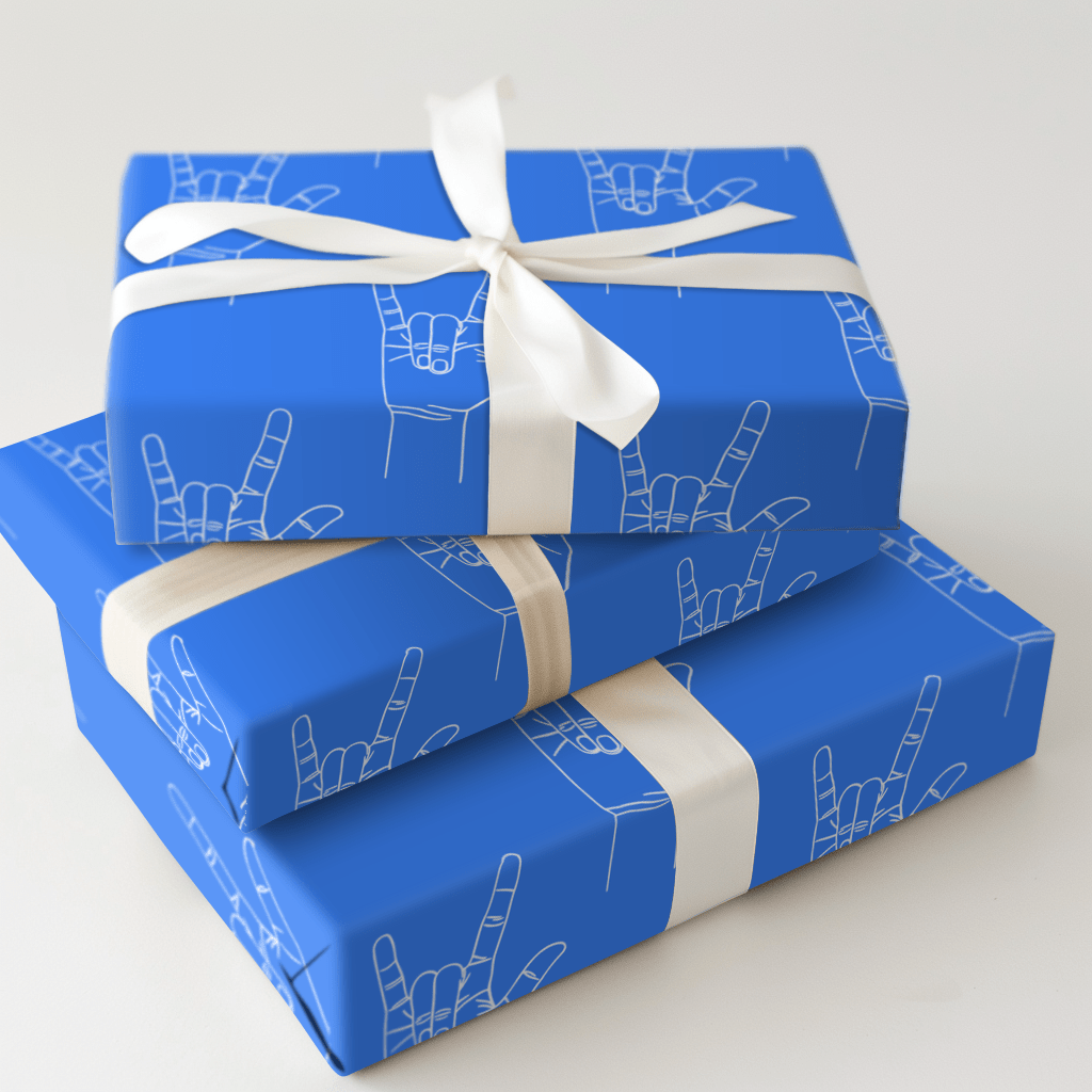 Love is Blue - Wrapping Paper - Aspen & Arlo