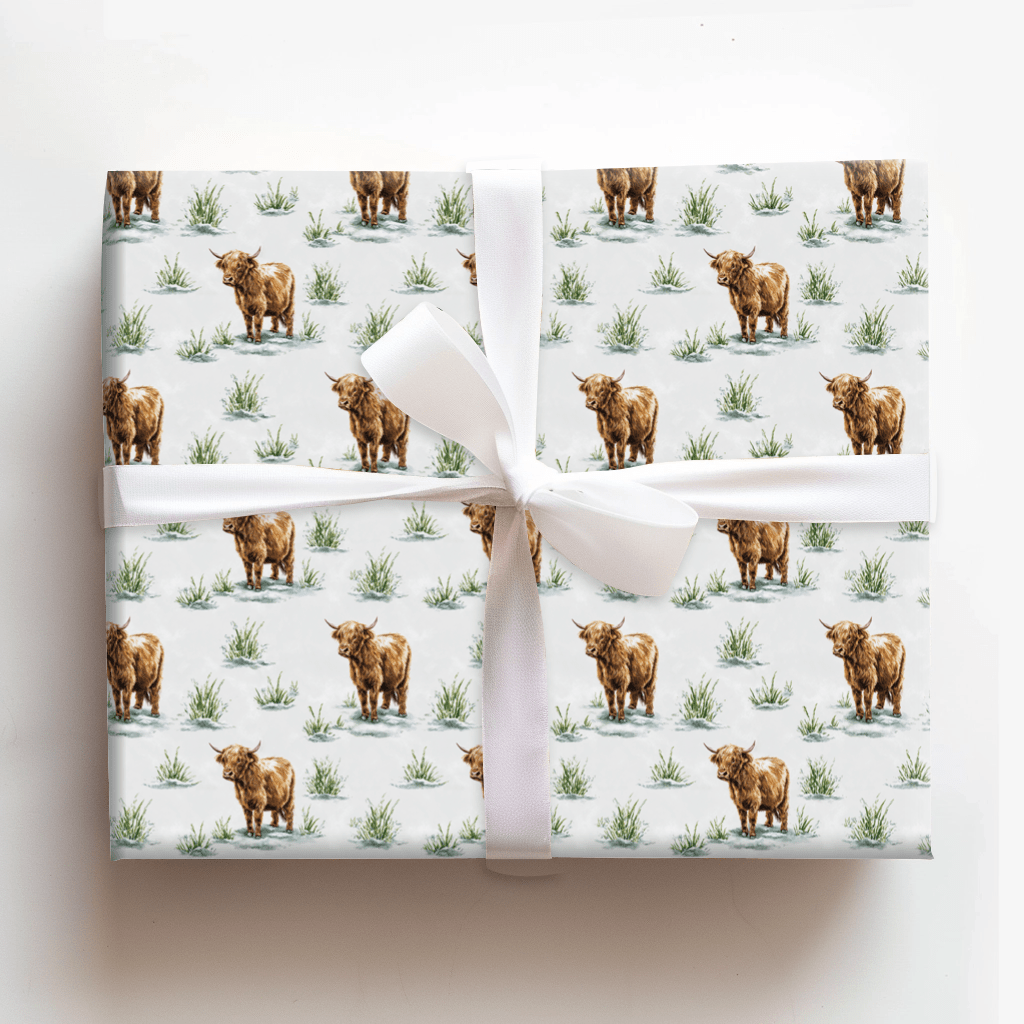 Snowy Highland - Wrapping Paper - Aspen & Arlo