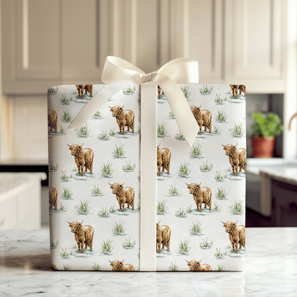 Snowy Highland - Wrapping Paper - Aspen & Arlo