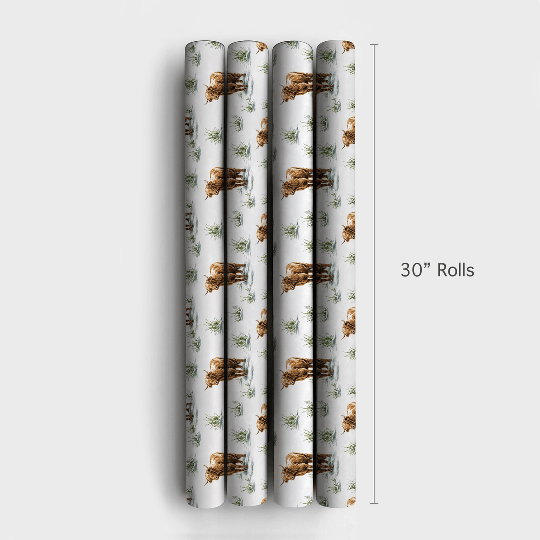 Snowy Highland - Wrapping Paper - Aspen & Arlo