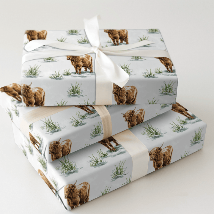 Snowy Highland - Wrapping Paper - Aspen & Arlo